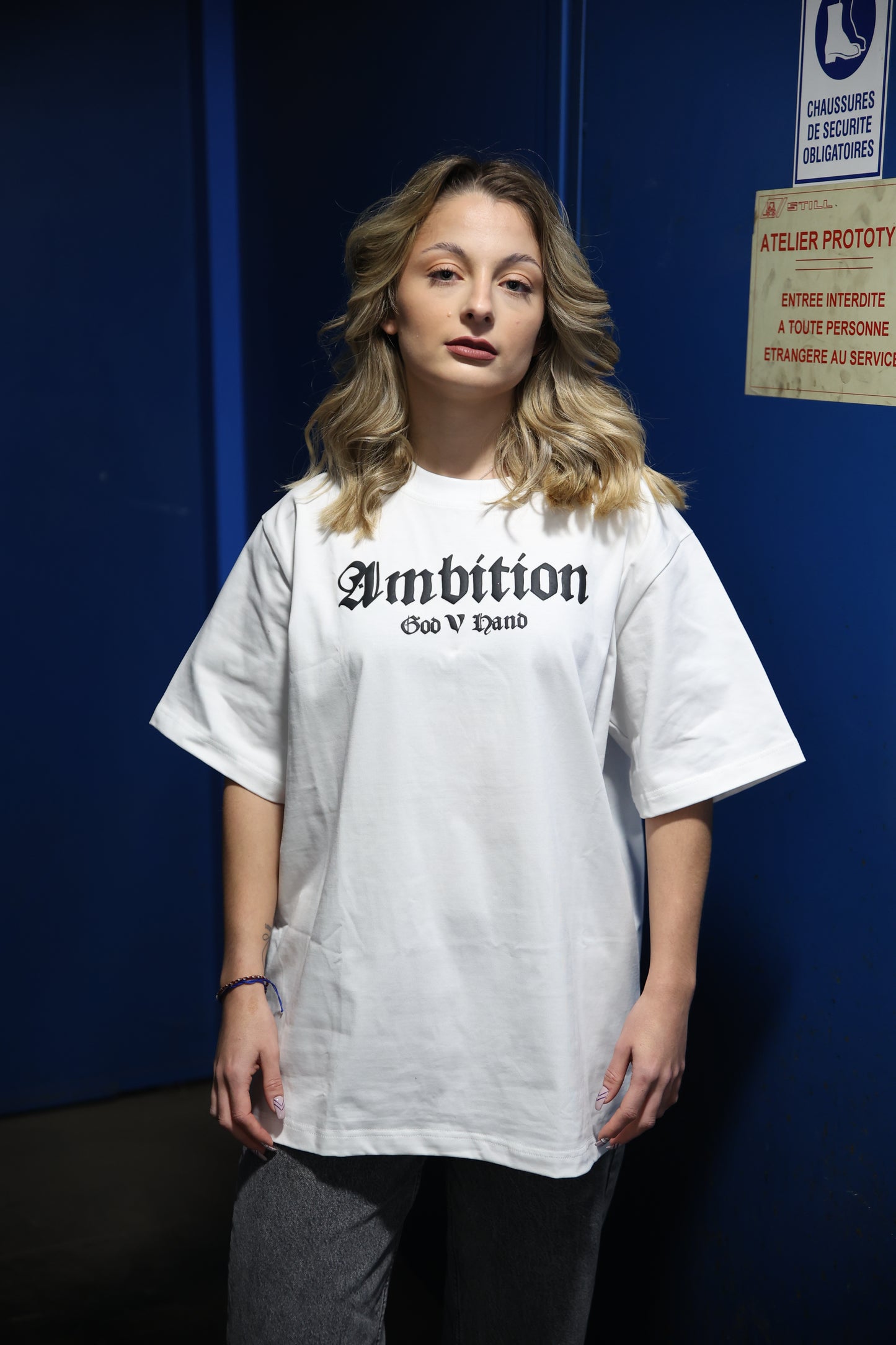 AMBITION T-SHIRT BLANC