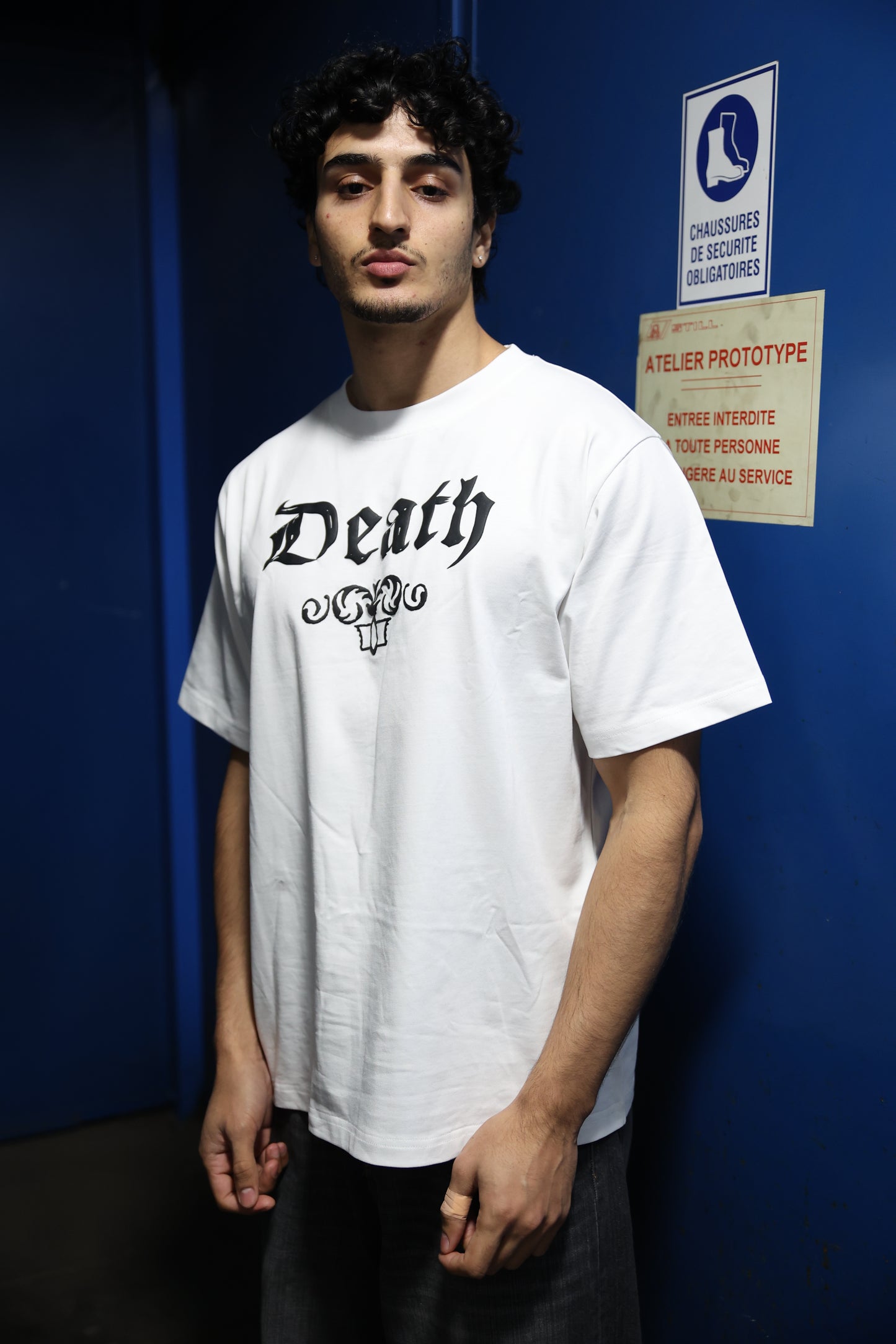 DEATH T-SHIRT BLANC