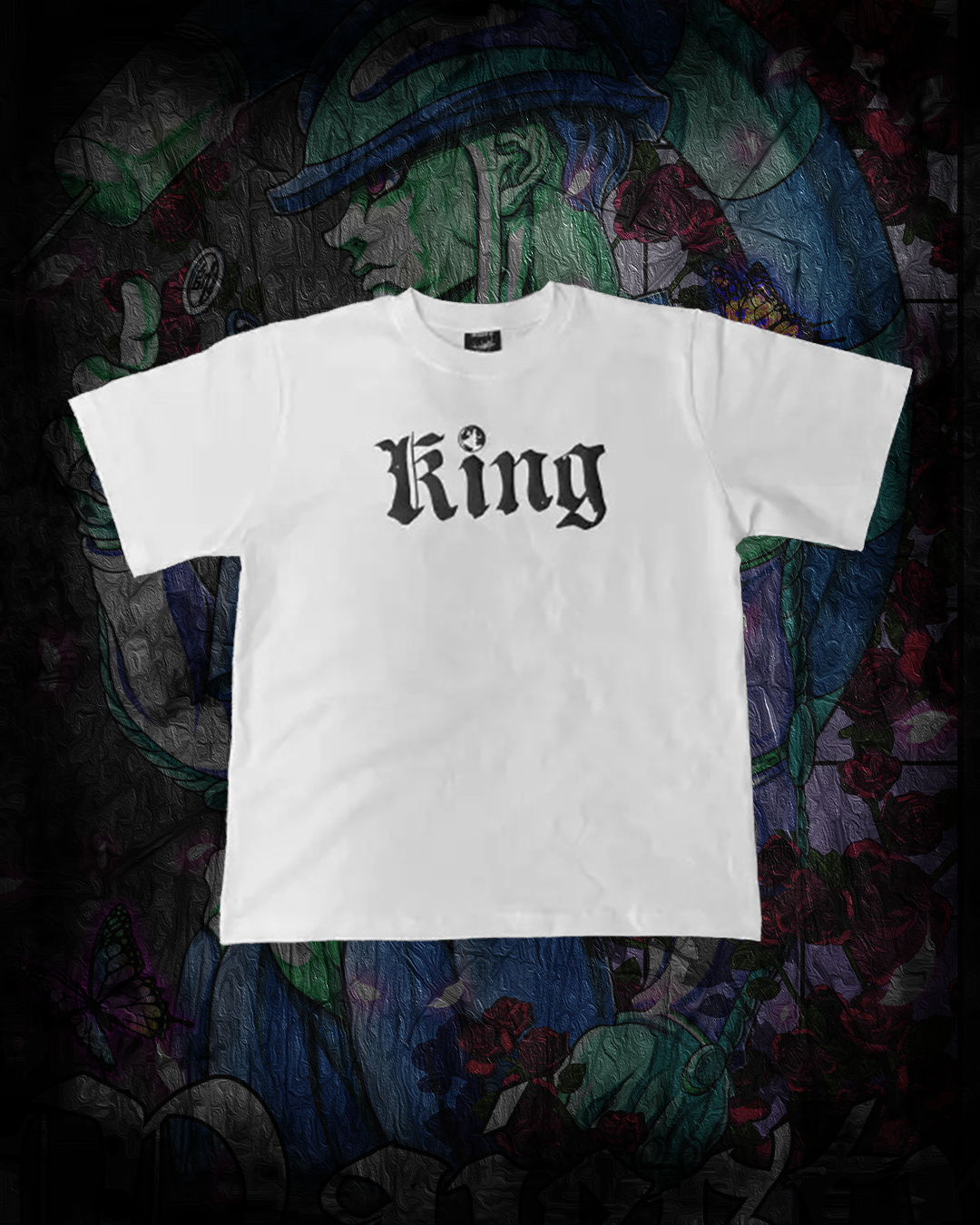 KING T-SHIRT BLANC